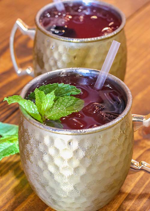 Cocktail - Mogadishu Mile (Blackberry-Mint Moscow Mule)