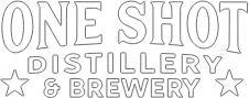 One Shot Distillery & Brewery Logo White